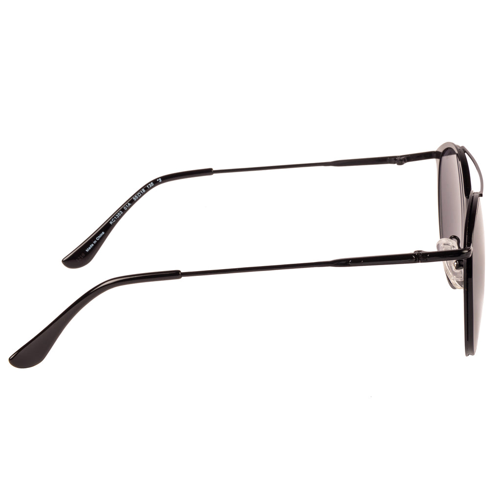 Kenneth Cole  Round Sunglass With Black Lens For Men