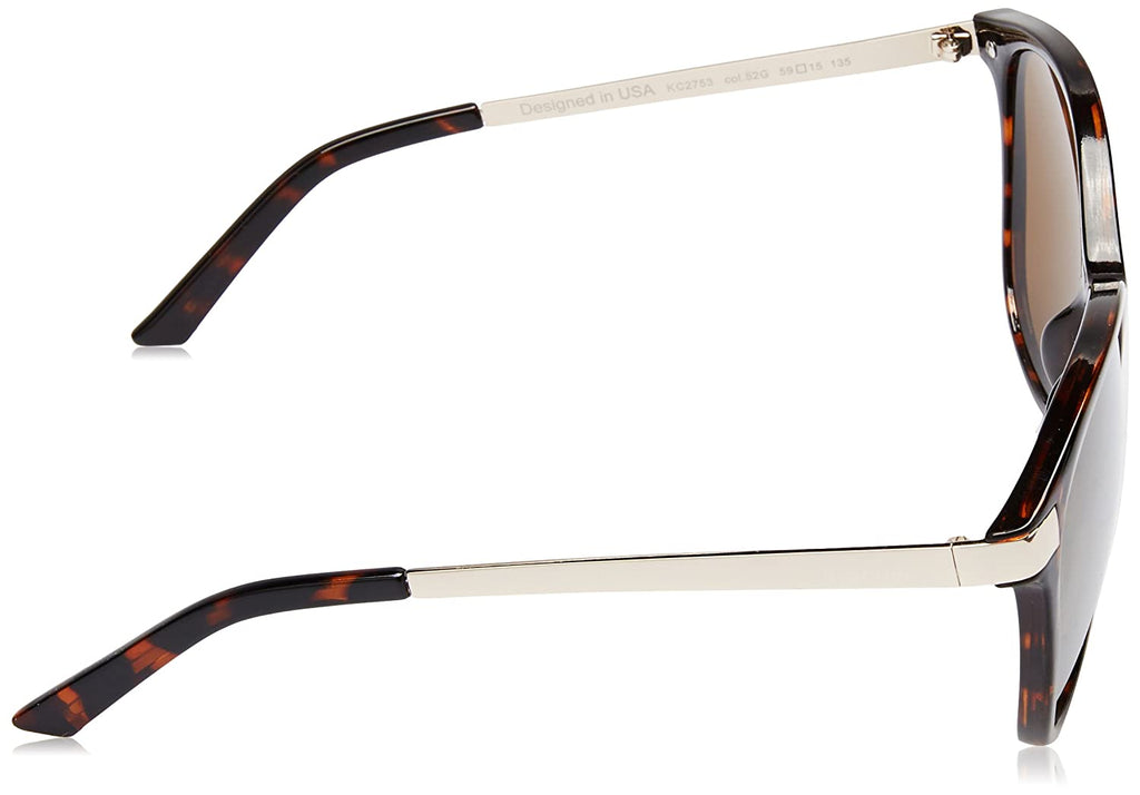 KENNETH COLE Round Sunglass with BROWN lens for Men