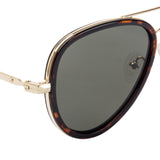 KENNETH COLE Aviator Sunglass with Brown  lens for Men & Women