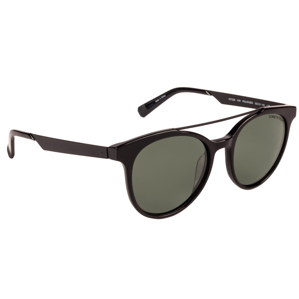 Kenneth Cole  Aviator Sunglass With Green Lens For Women