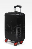 Calvin Klein CK LOGO Range Black & Red Color Hard Luggage
