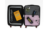 Calvin Klein CK LOGO Range Black & Red Color Hard Luggage