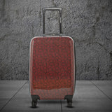 Calvin Klein Monogram Hard Cabin Red Luggage Trolley