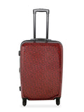 Calvin Klein Monogram Hard Cabin Red Luggage Trolley