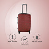 Calvin Klein Monogram Hard Cabin Red Luggage Trolley