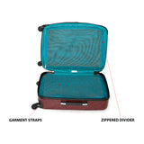 Calvin Klein Monogram Hard Cabin Red Luggage Trolley