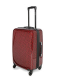 Calvin Klein Monogram Hard Cabin Red Luggage Trolley