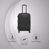 Calvin Klein Cheer Hard Cabin Black Luggage Trolley