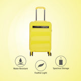 Calvin Klein Down To Fly Hard Body Cabin Yellow/Black Luggage Trolley