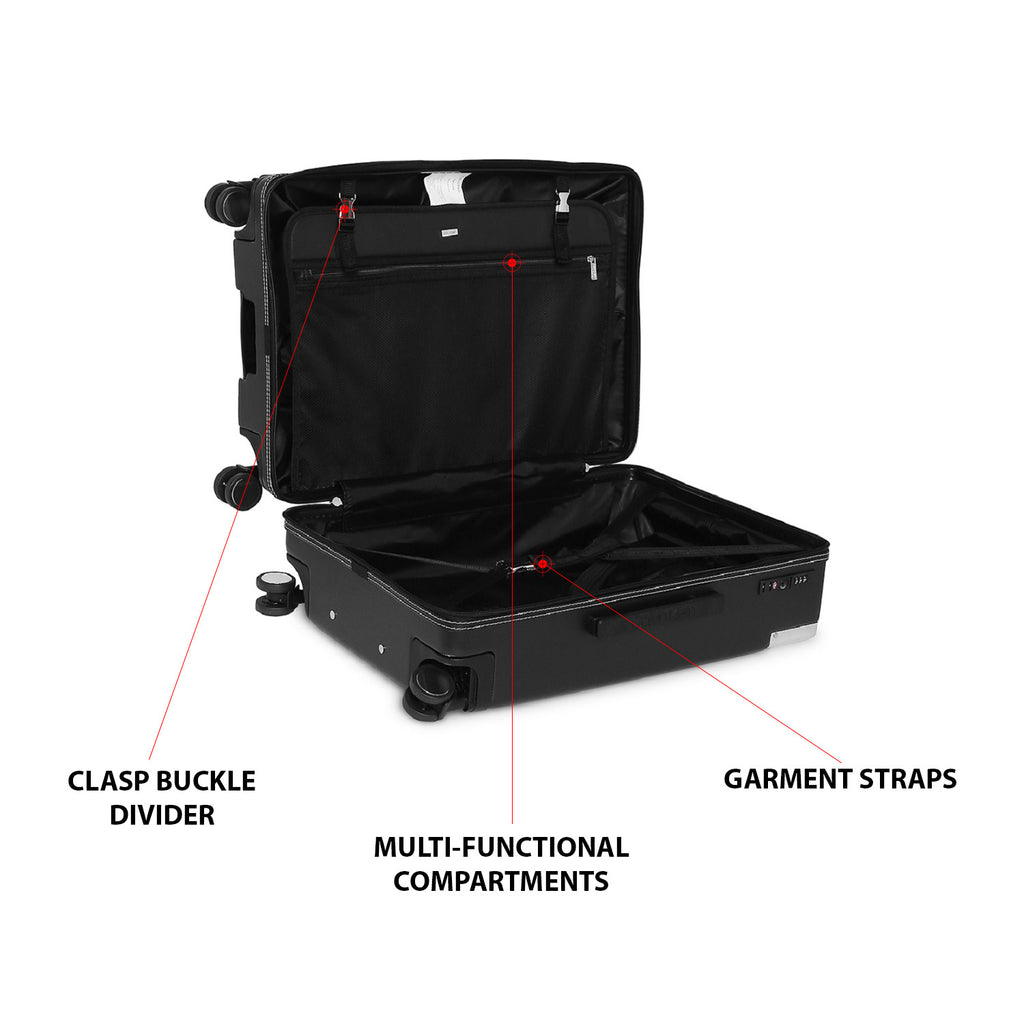 Calvin Klein Highway West Hs ABS/PC 20'' 4DW Black Cabin Hard Luggage Trolley