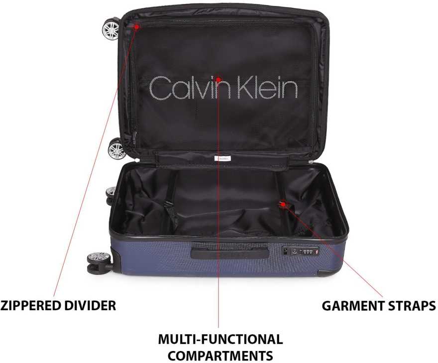 Calvin Klein Kimpton Hard Cabin Navy/Black Luggage Trolley