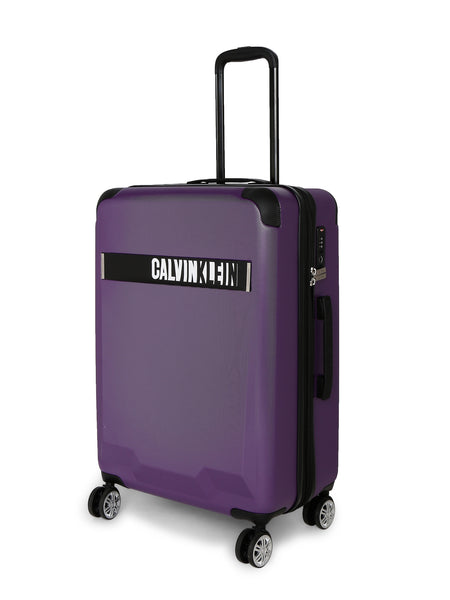 Calvin Klein Kimpton Hard Cabin Purple Black Luggage Trolley
