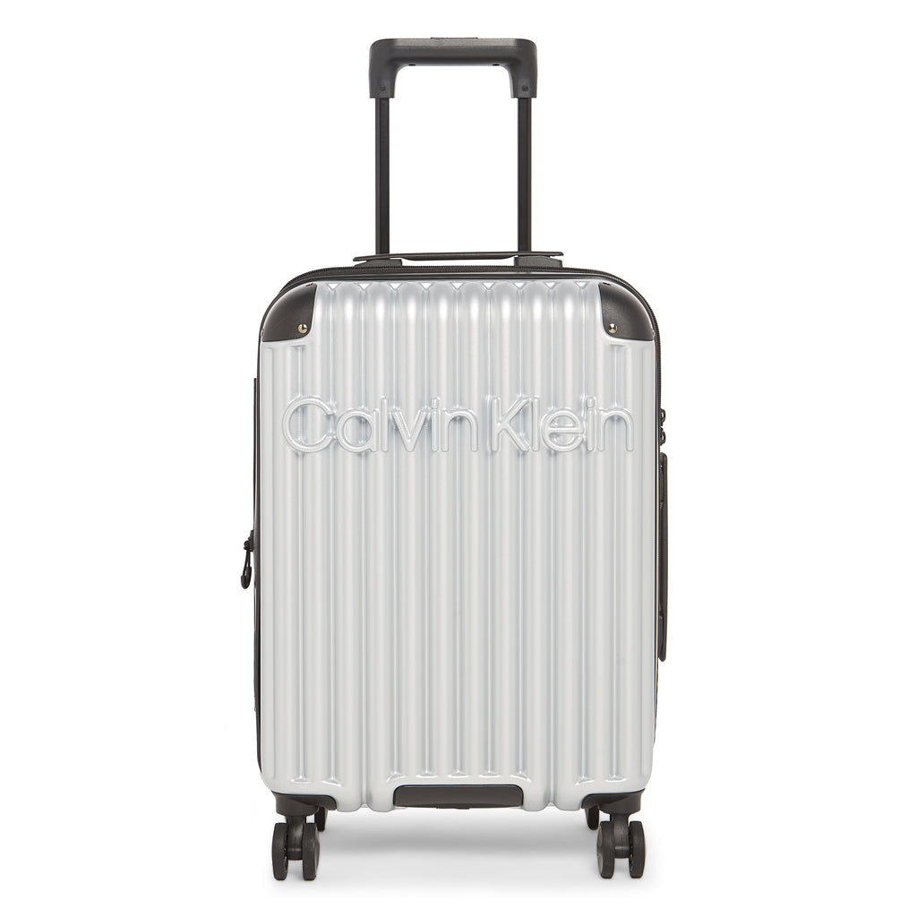 Calvin Klein Land Escape Hard Body Cabin Silver Luggage Trolley