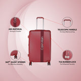 Calvin Klein Madison Ave Hs Hard Cabin Bordeaux Luggage Trolley