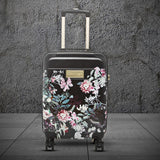 Calvin Klein Mille Hs Hard Cabin Black Floral Luggage Trolley