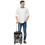 Calvin Klein Mille Hs Hard Cabin Black Floral Luggage Trolley