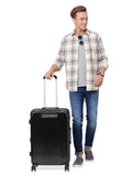 Calvinklein RELIANT Black Color 100% Polycarbonate Material Hard 20" Cabin Trolley