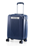 Calvinklein RELIANT Insignia Blue Color 100% Polycarbonate Material Hard 20" Cabin Trolley