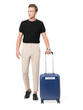 Calvinklein RELIANT Insignia Blue Color 100% Polycarbonate Material Hard 20" Cabin Trolley