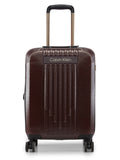 Calvinklein RELIANT Brunette Color 100% Polycarbonate Material Hard 20" Cabin Trolley