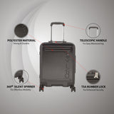 Calvin Klein Soho Hard Body Cabin Black Luggage Trolley