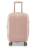 Calvinklein SUSTAIN Crystal Pink Color Polypropylene PP 5 Material Hard 20" Cabin Trolley