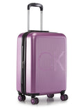 Calvin Klein VISION Amethyst Color ABS Material Hard 20" Cabin Trolley