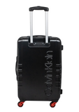 Calvin Klein CK LOGO Range Black & Red Color Hard Luggage