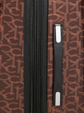 Calvin Klein Monogram Hard Medium Brown Luggage Trolley