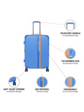 Calvin Klein AVENUE LANES Range Airforce Blue Color Hard Luggage