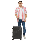 Calvin Klein Cheer Hard Medium Black Luggage Trolley