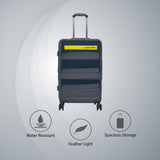 Calvin Klein Down To Fly Hard Body Medium Navy/Yellow Luggage Trolley