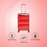 Calvin Klein Down To Fly Hard Body Medium Red/Black Luggage Trolley