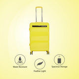 Calvin Klein Down To Fly Hard Body Medium Yellow/Black Luggage Trolley