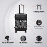 Calvin Klein FREEDOM RIDER Range Black & White Color Hard Luggage Trolley