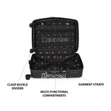 Calvin Klein FREEDOM RIDER Range Black & White Color Hard Luggage Trolley