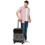 Calvin Klein FREEDOM RIDER Range Black & White Color Hard Luggage Trolley