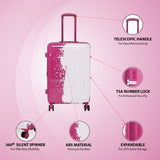 Calvin Klein The Factory Hard Medium Pink Luggage Trolley