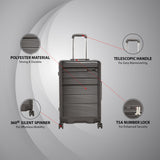 Calvin Klein Globetrotter Hard Body Medium Black Luggage Trolley