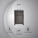 Calvin Klein Globetrotter Hard Body Medium Black Luggage Trolley