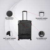 Calvin Klein Highway West Hs Hard Medium Black Luggage Trolley