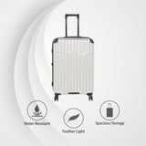 Calvin Klein Land Escape Hard Body Medium Silver Luggage Trolley