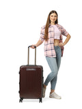 Calvinklein RELIANT Brunette Color 100% Polycarbonate Material Hard 24" Medium Trolley