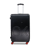 Calvin Klein CK LOGO Range Black & Red Color Hard Luggage