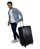 Calvin Klein CK LOGO Range Black & Red Color Hard Large Luggage