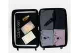 Calvin Klein CK LOGO Range Silver & White Color Hard Luggage