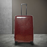 Calvin Klein Monogram Hard Large Red Luggage Trolley