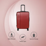 Calvin Klein Manhattan Hard Large Red Luggage Trolley