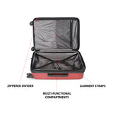 Calvin Klein Manhattan Hard Large Red Luggage Trolley