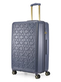 CALVIN KLEIN BIG MONOGRAM Denim Color ABS Material Hard Trolley
